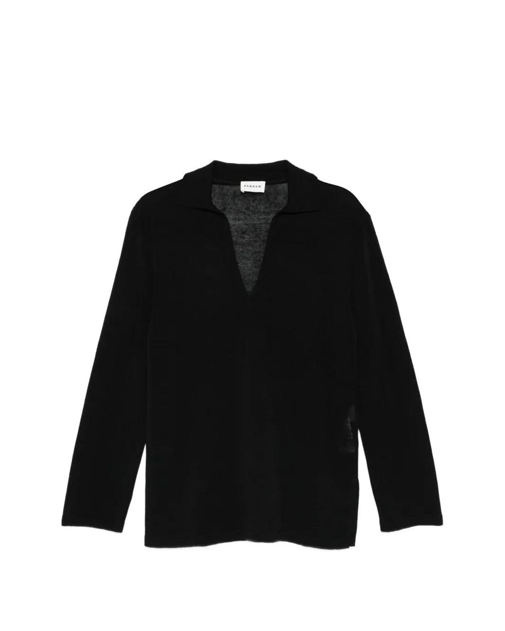 P.A.R.O.S.H. Black V-Neck Knitwear