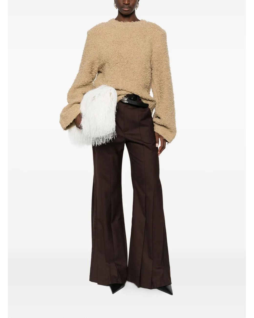 Séfr Natural Virgin Wool-Blend Jumper