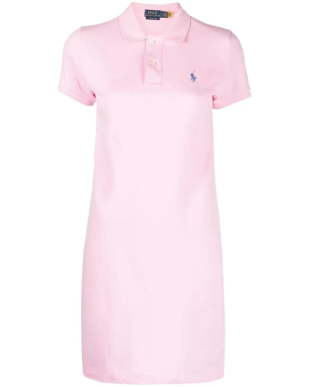 Polo Ralph Lauren Pink Signature Crest Polo Mini Dress
