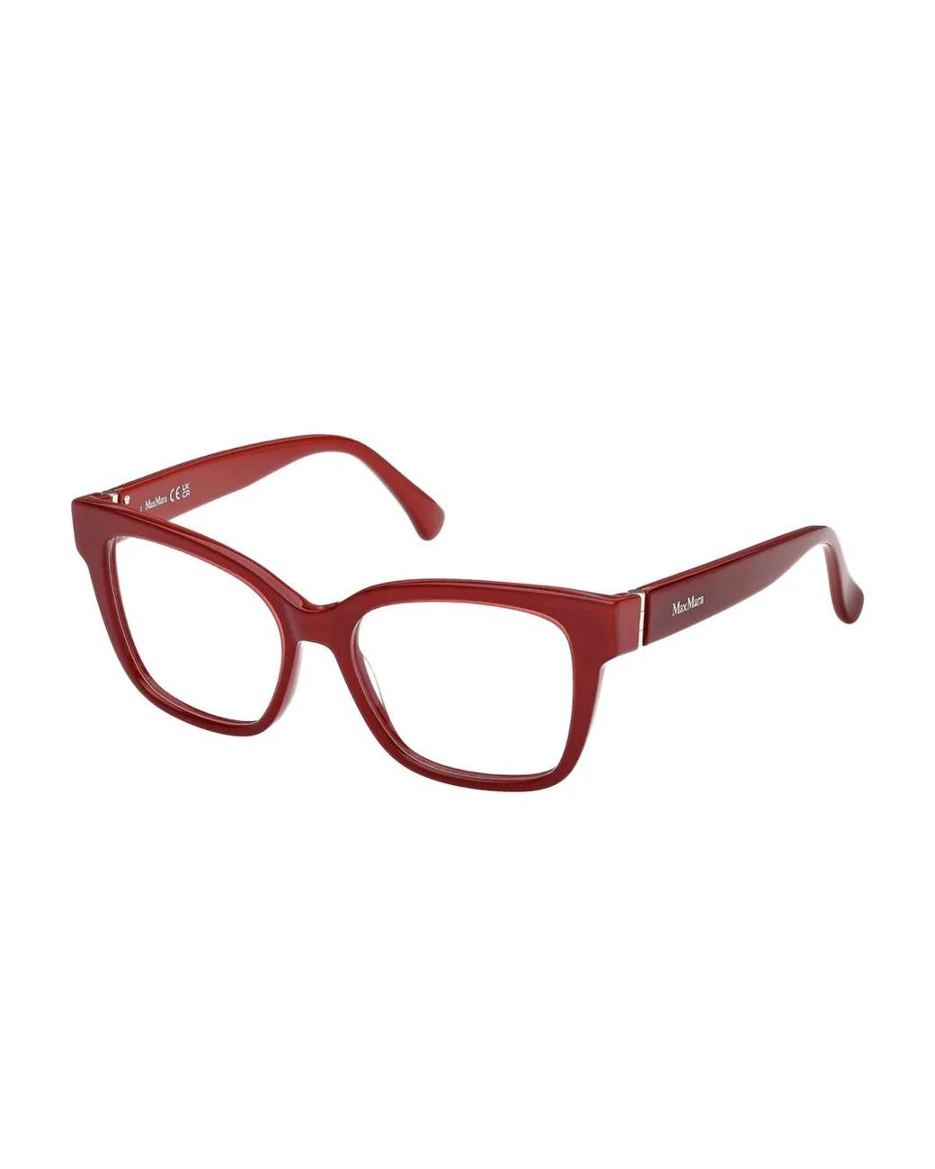 Max Mara Eyewear Brown Rectangle-Frame Glasses