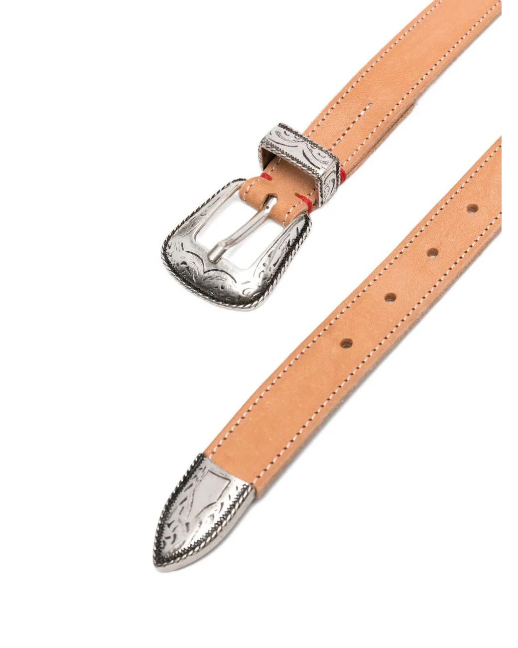 Eleventy Natural Leather Belt for men