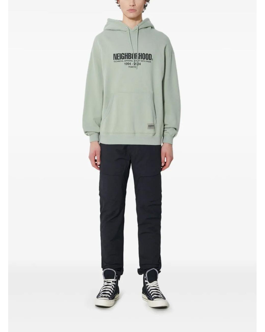 Neighborhood Green Logo-Print Hoodie for men