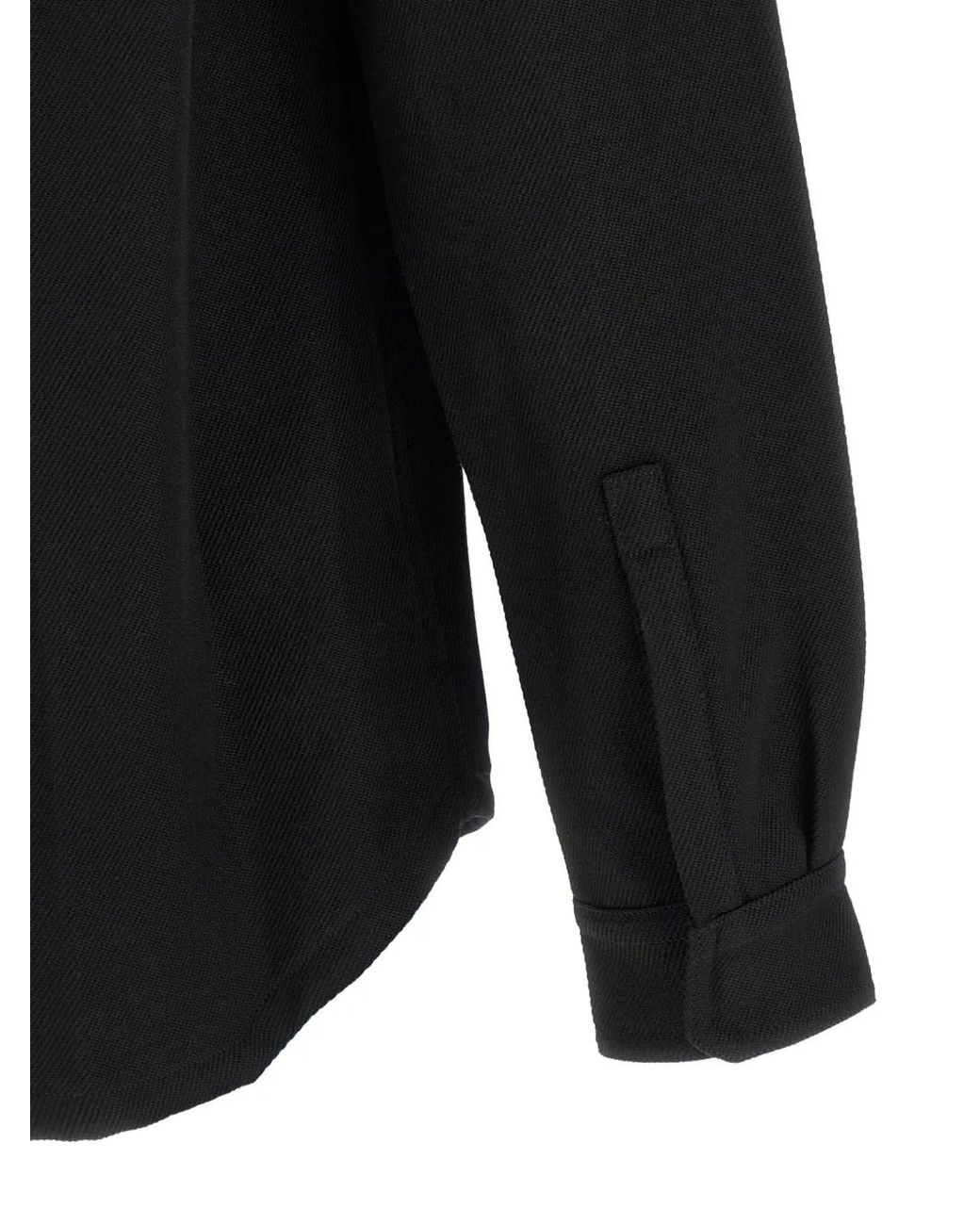 Rick Owens Black Outershirt Jacket for men