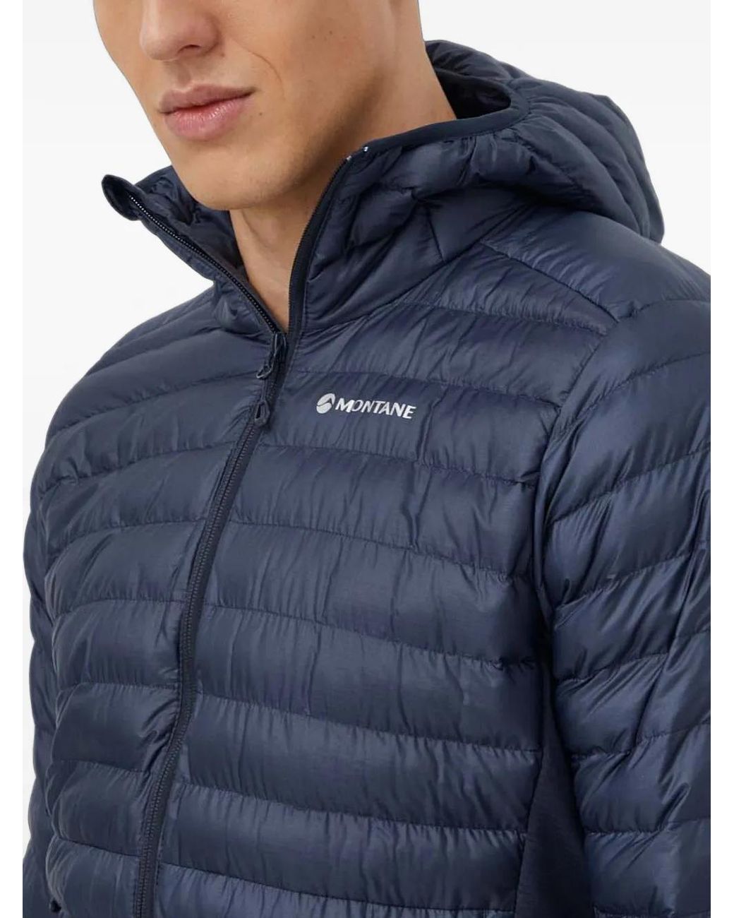 MONTANÉ Blue Quilted Hooded Performance Jacket for men
