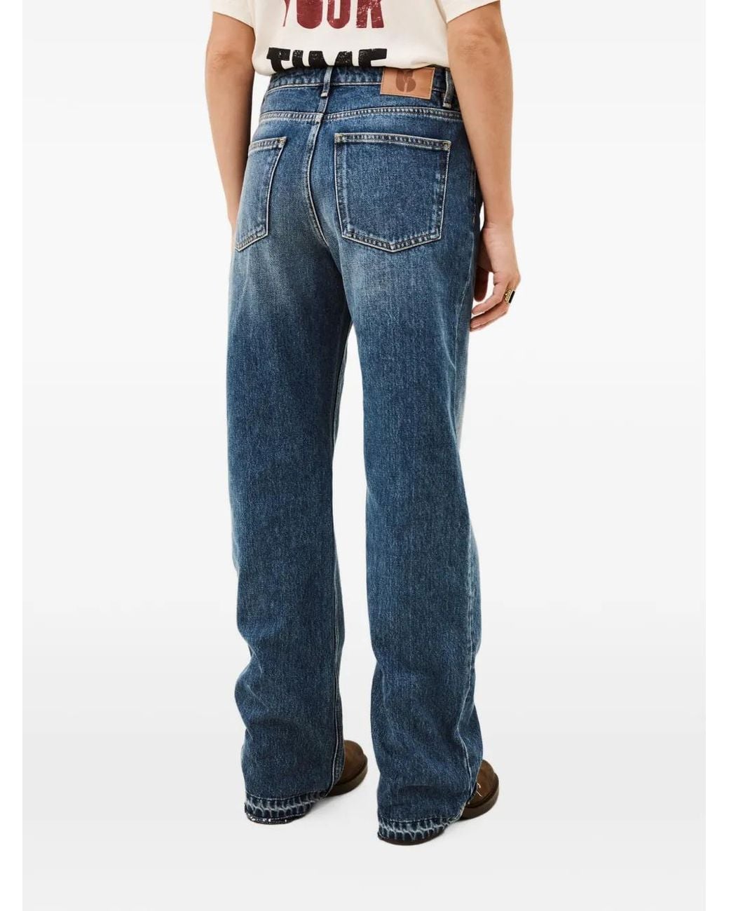 Ba&sh Blue Vana Wide-Leg Jeans