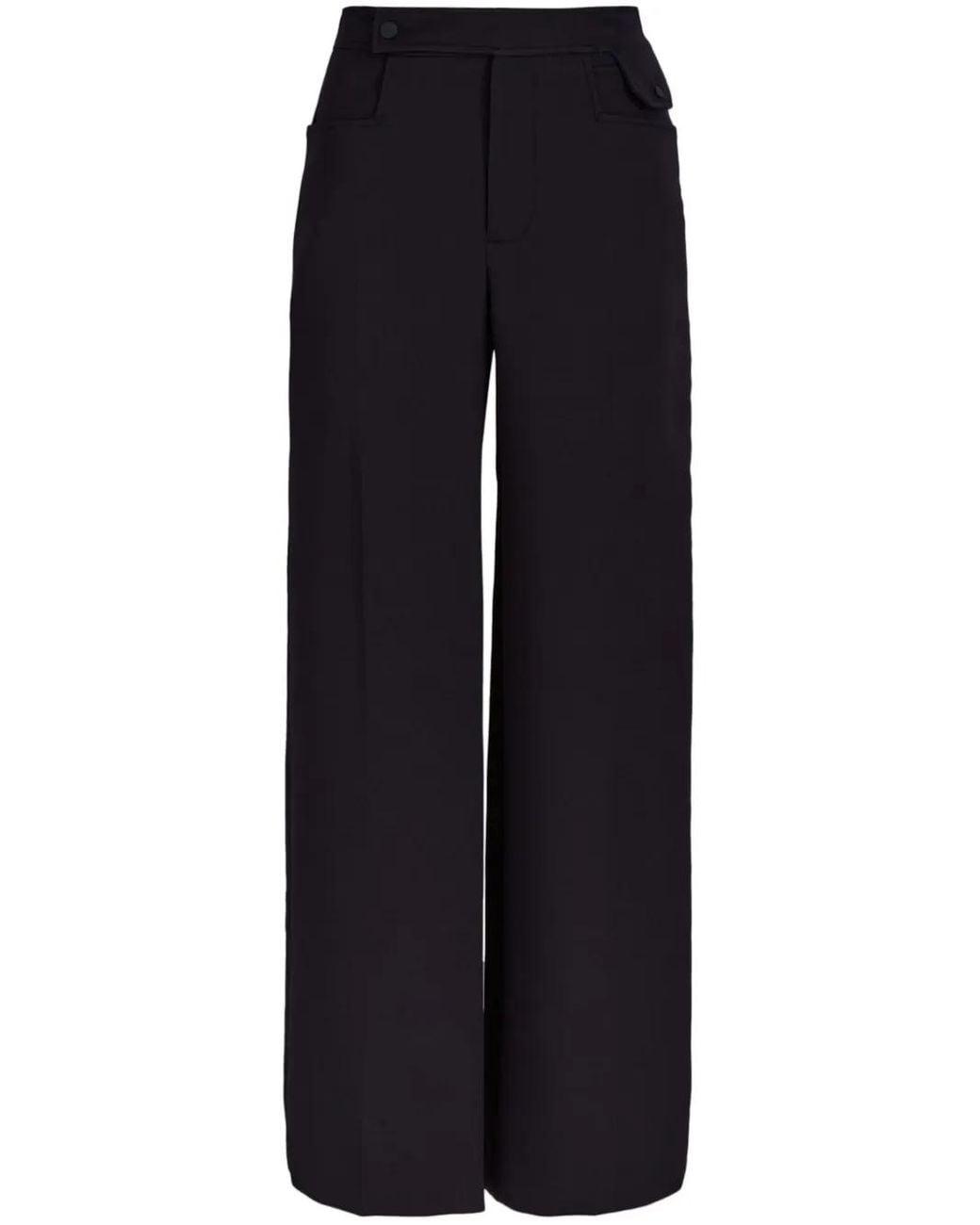 Low Classic Blue Straight-Leg Trousers