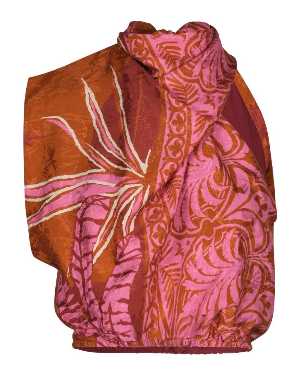 Johanna Ortiz Red Foral-Print Top