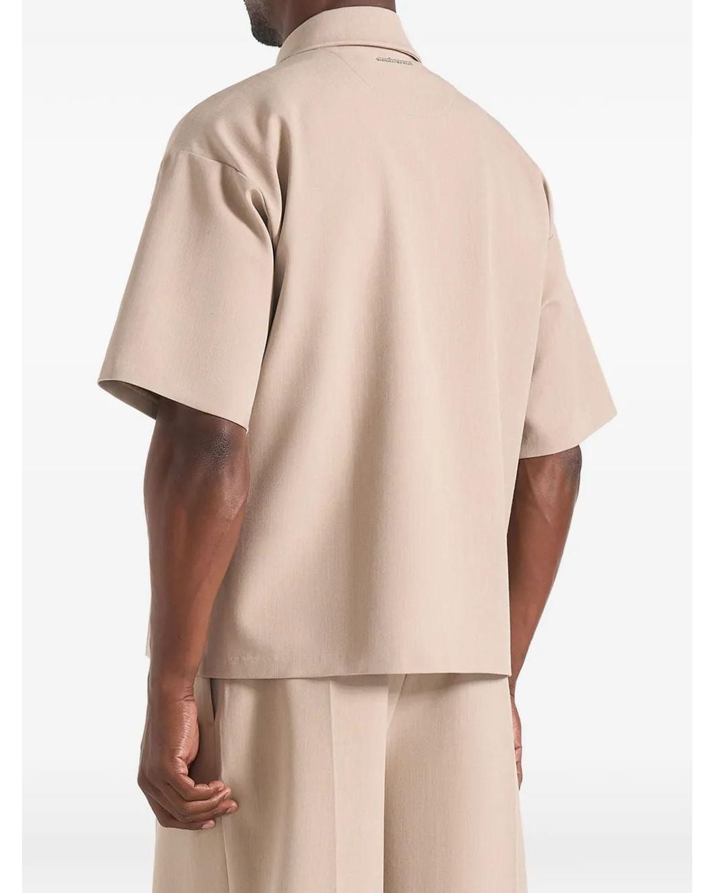 Manière De Voir Natural Aven Short-Sleeve Shirt for men