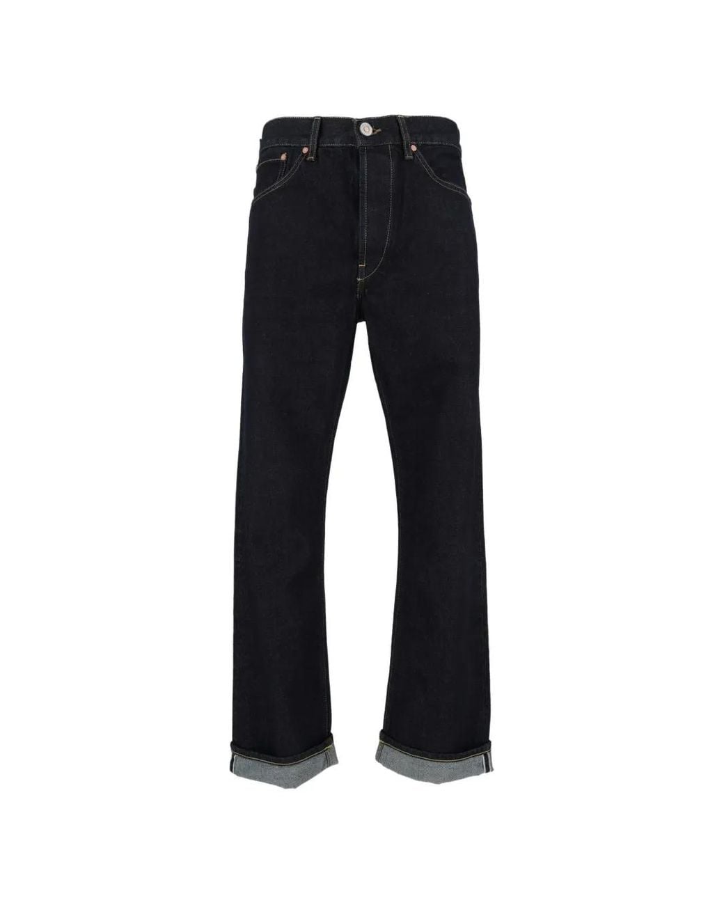 Tela Genova Black Rodolfo Selvedge Jeans for men