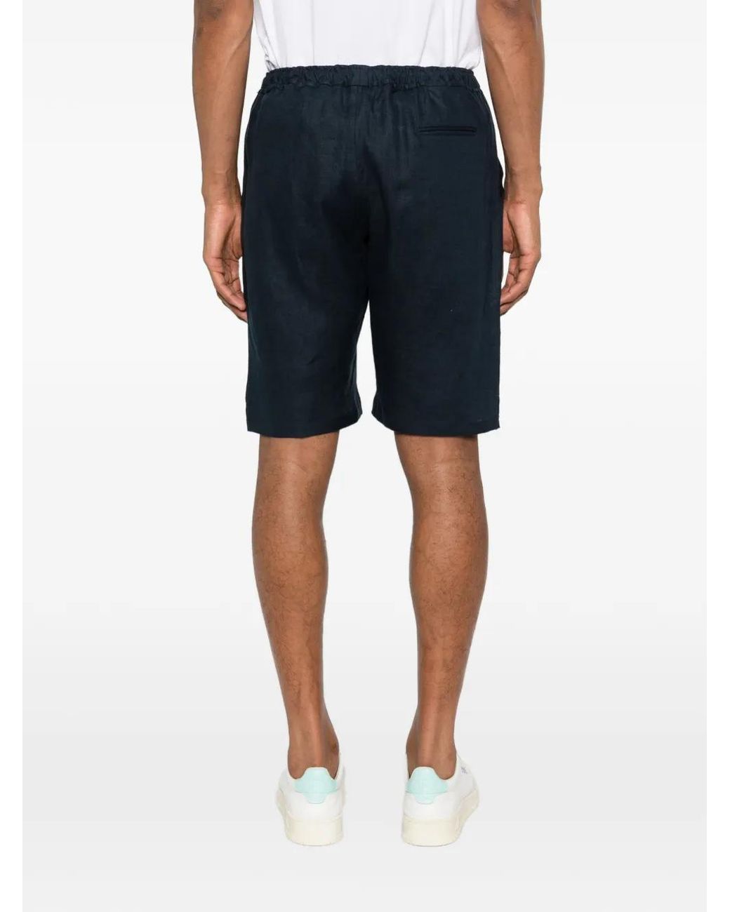 Kiton Blue Drawstring Shorts for men