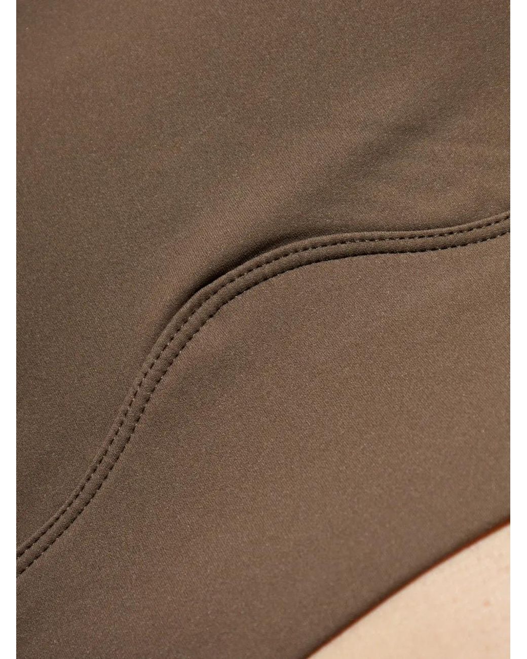 Rethinkit Studios Brown Sienna Crossover-Strap Training Top
