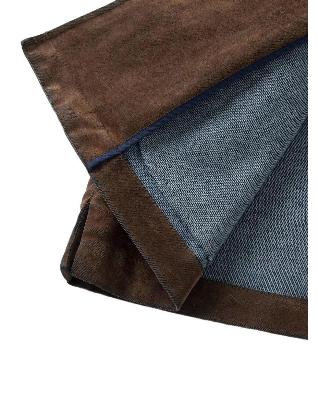 Shanghai Tang Brown Denim Jacket for men