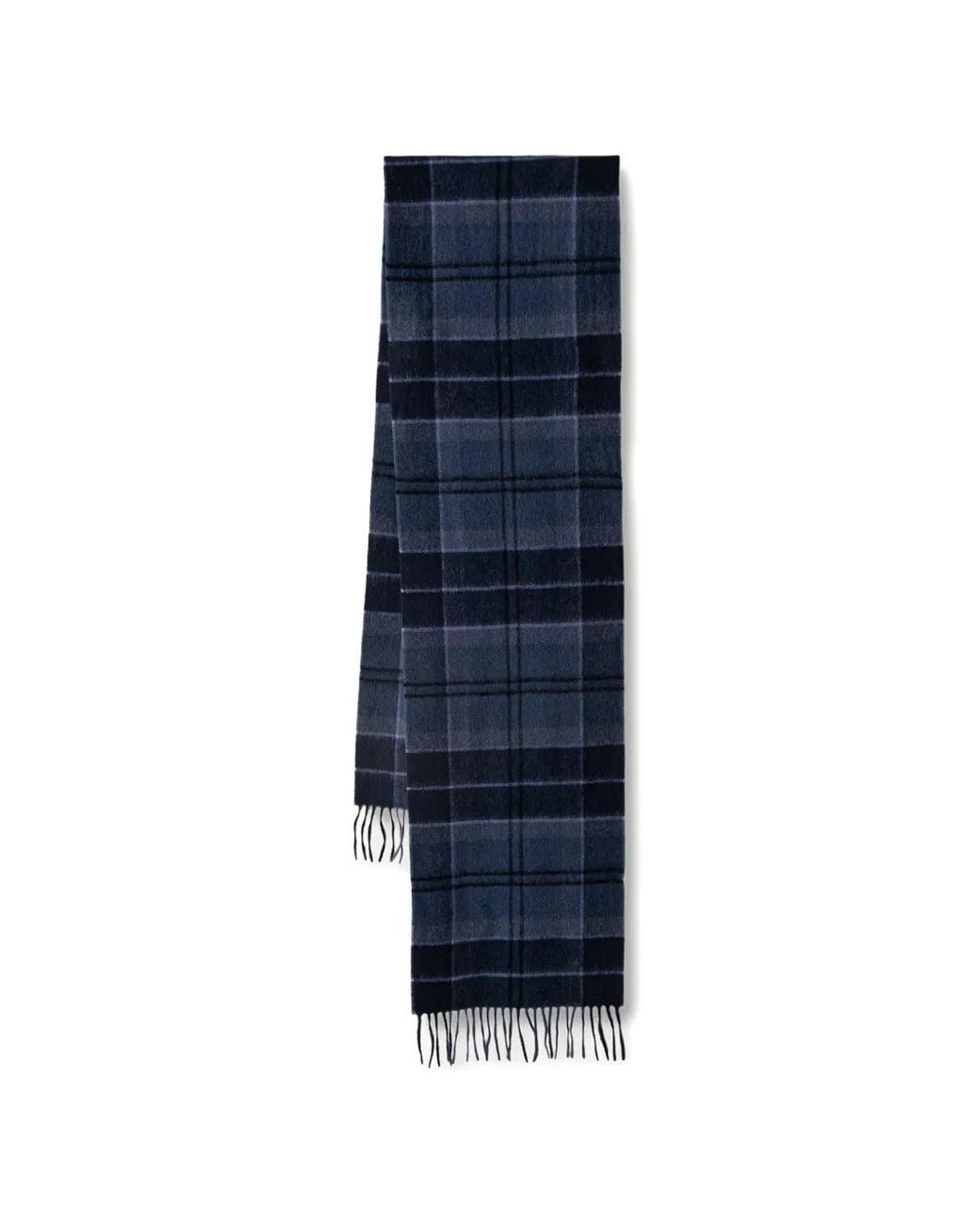 Sciarpa Tartan Con Frange di Barbour in Blue
