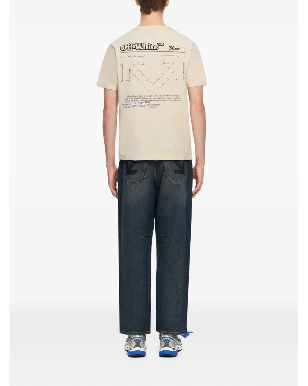 Off-White c/o Virgil Abloh White Connect Dots Regular T-Shirt for men
