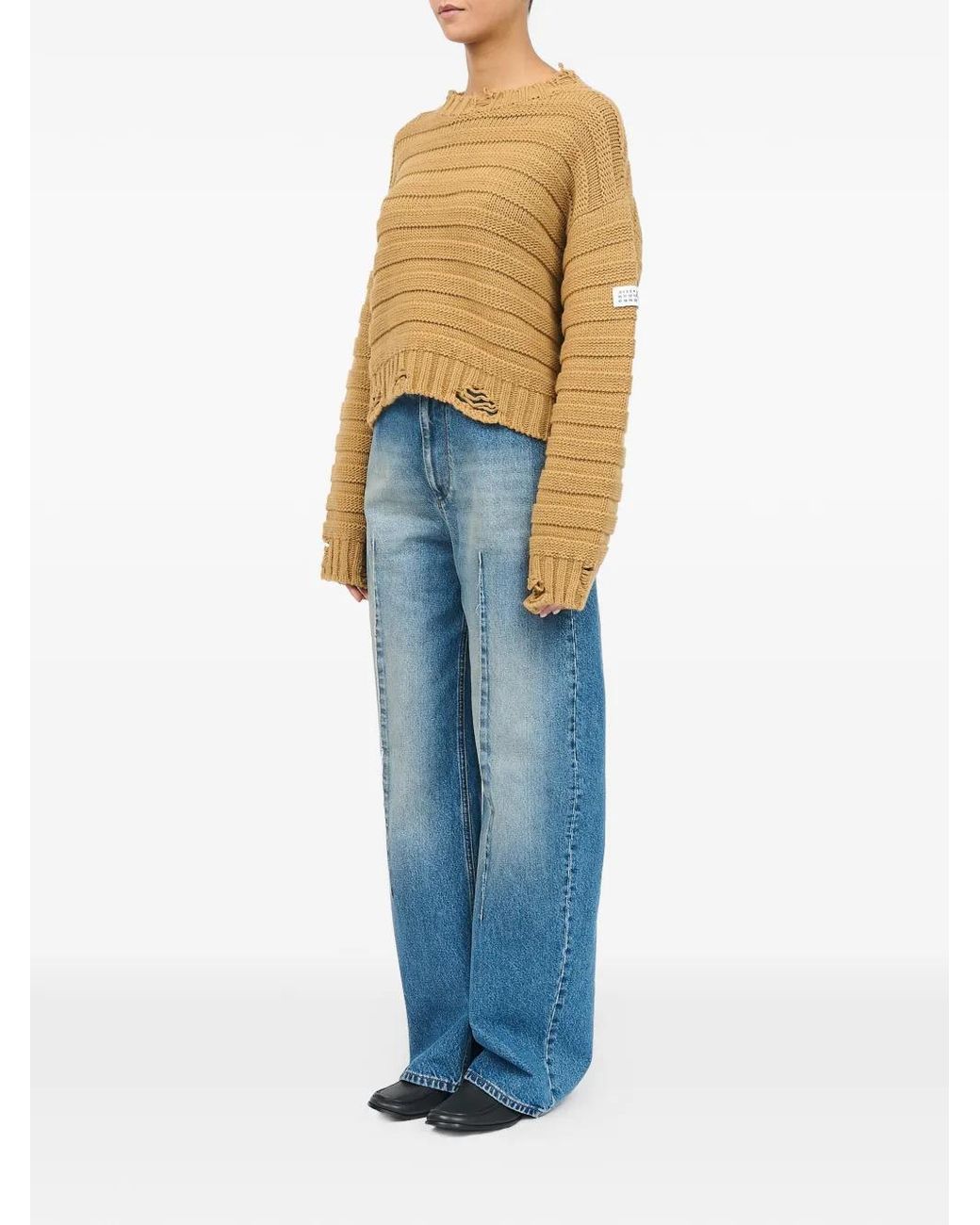 MM6 by Maison Margiela Natural Wool Jumper