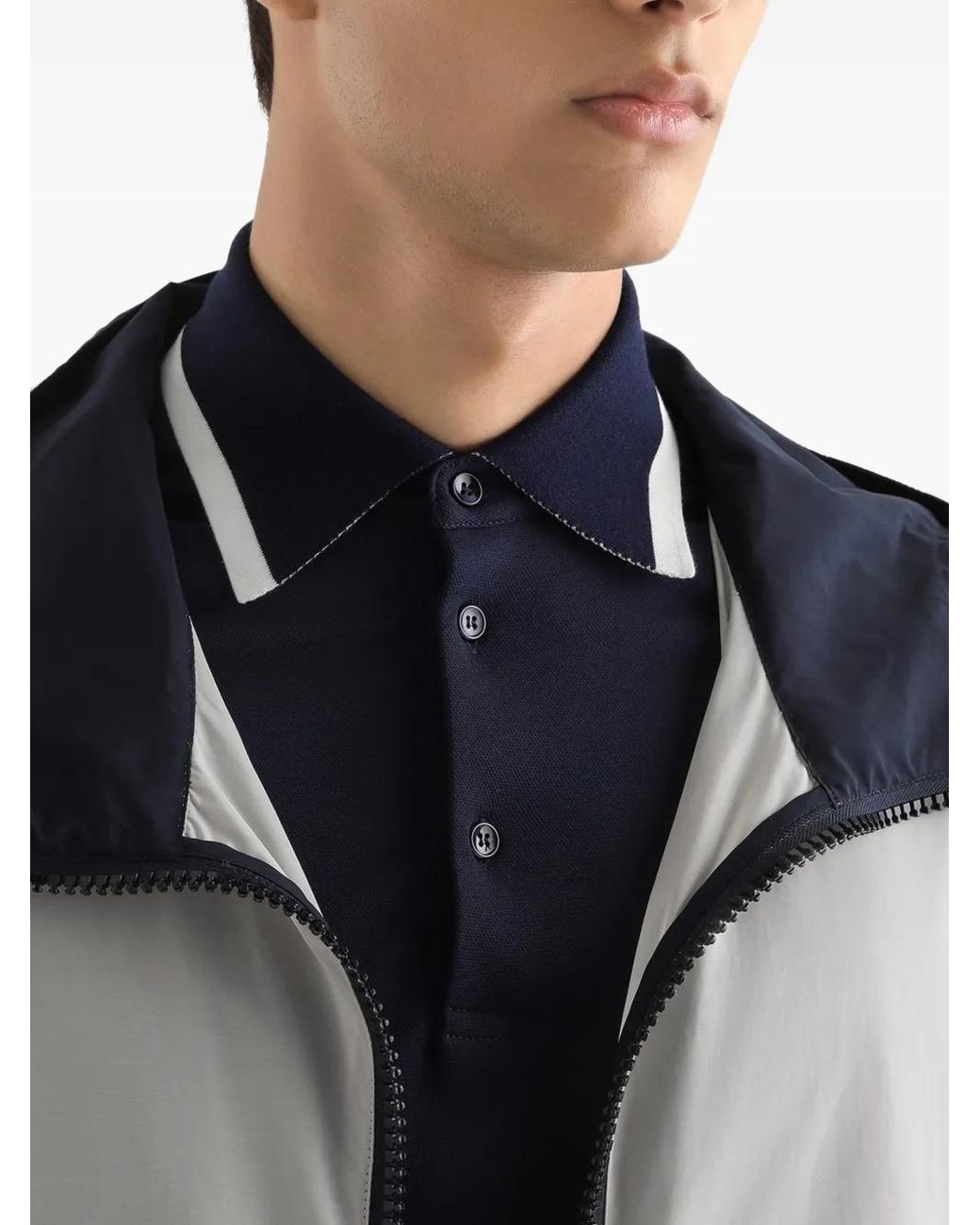 Dolce & Gabbana Gray Hooded Zip Jacket for men