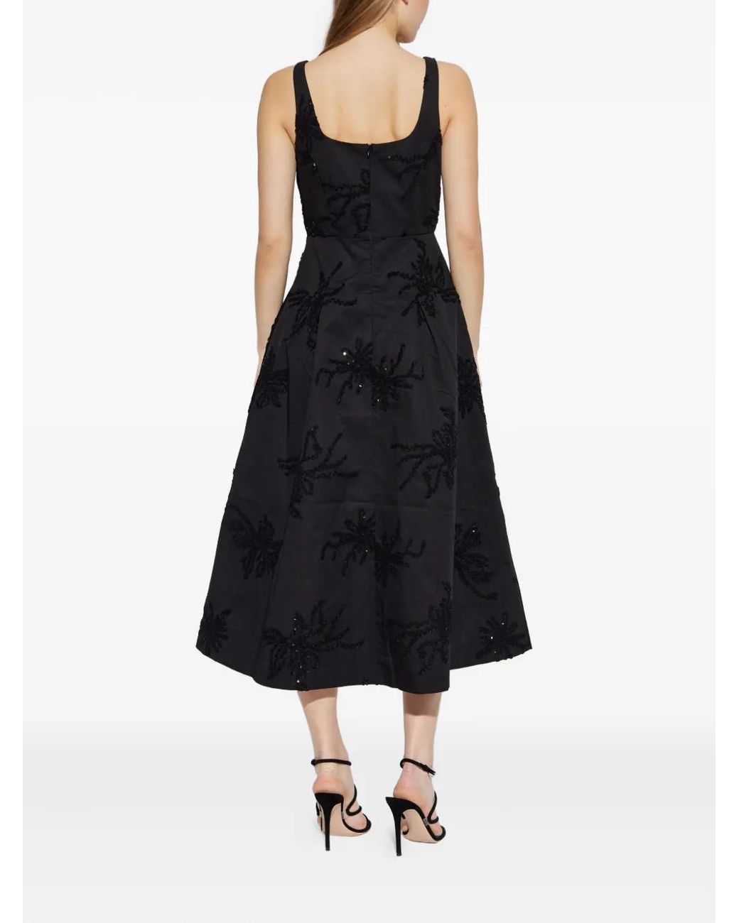 Munthe Black Ronia Sequin-Embellished Midi Dress