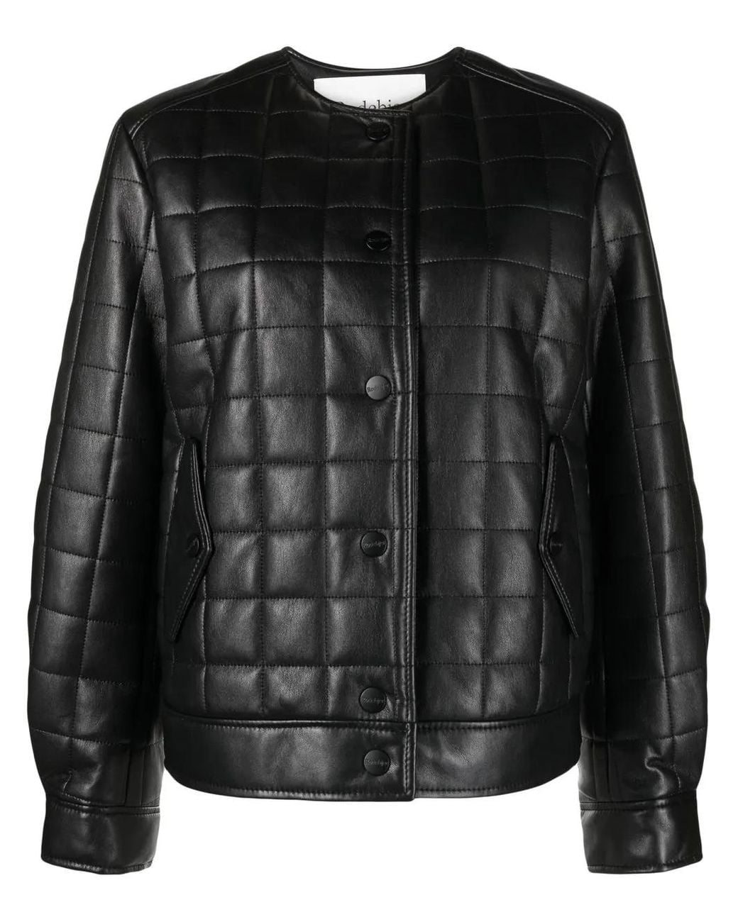 Rodebjer Black Quilted Bomber Jacket
