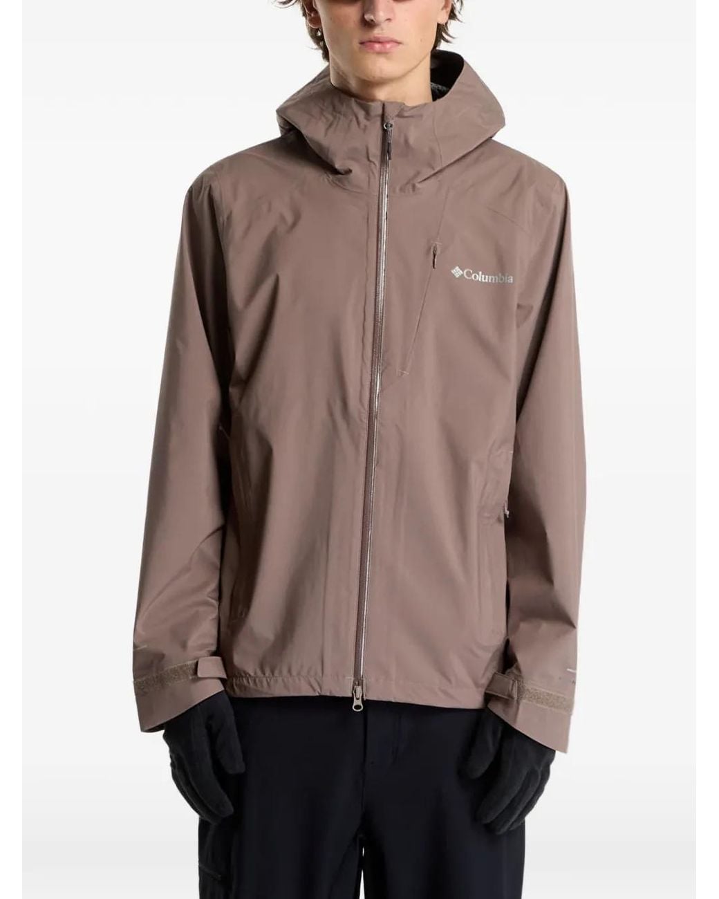 Columbia Brown Trailborne Hooded Jacket for men