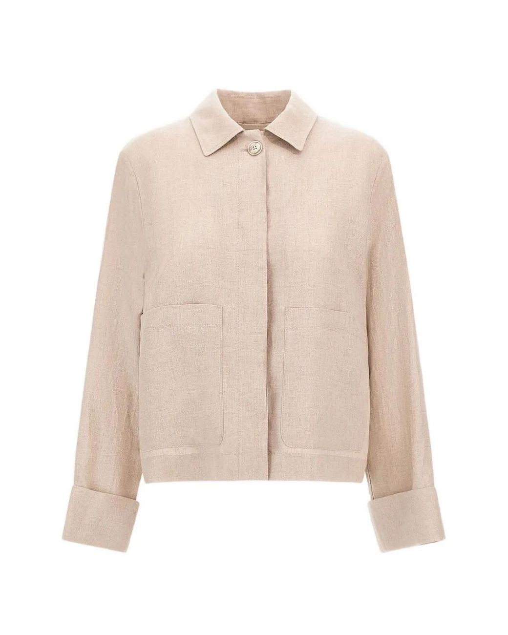 Herno Natural Fade-Effect Linen Jacket