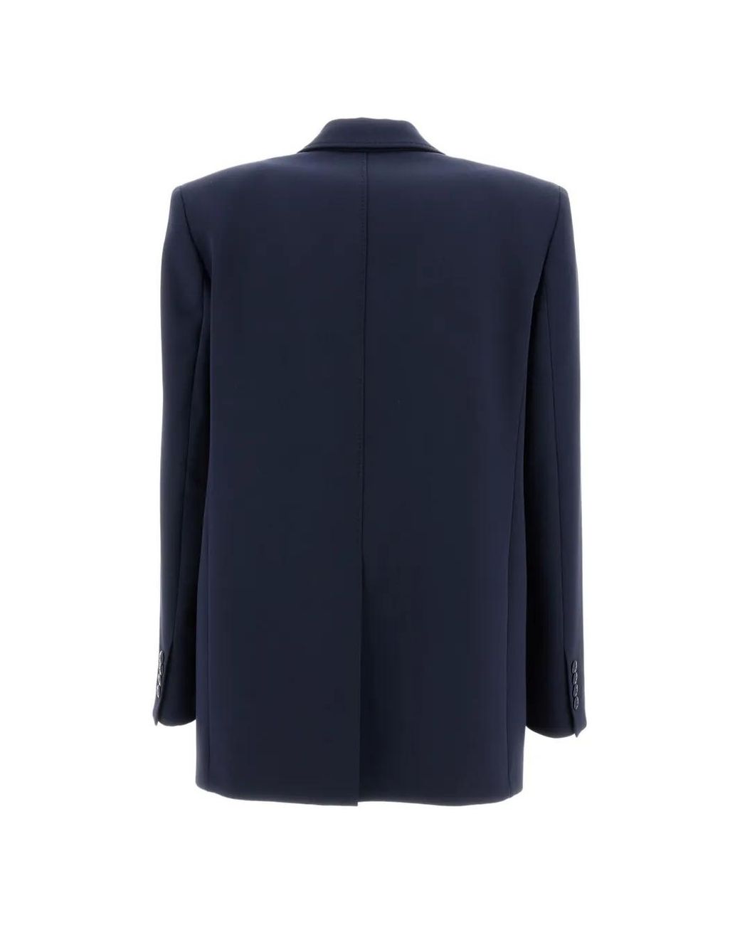 Max Mara Blue Virgin Wool Silk Blazer