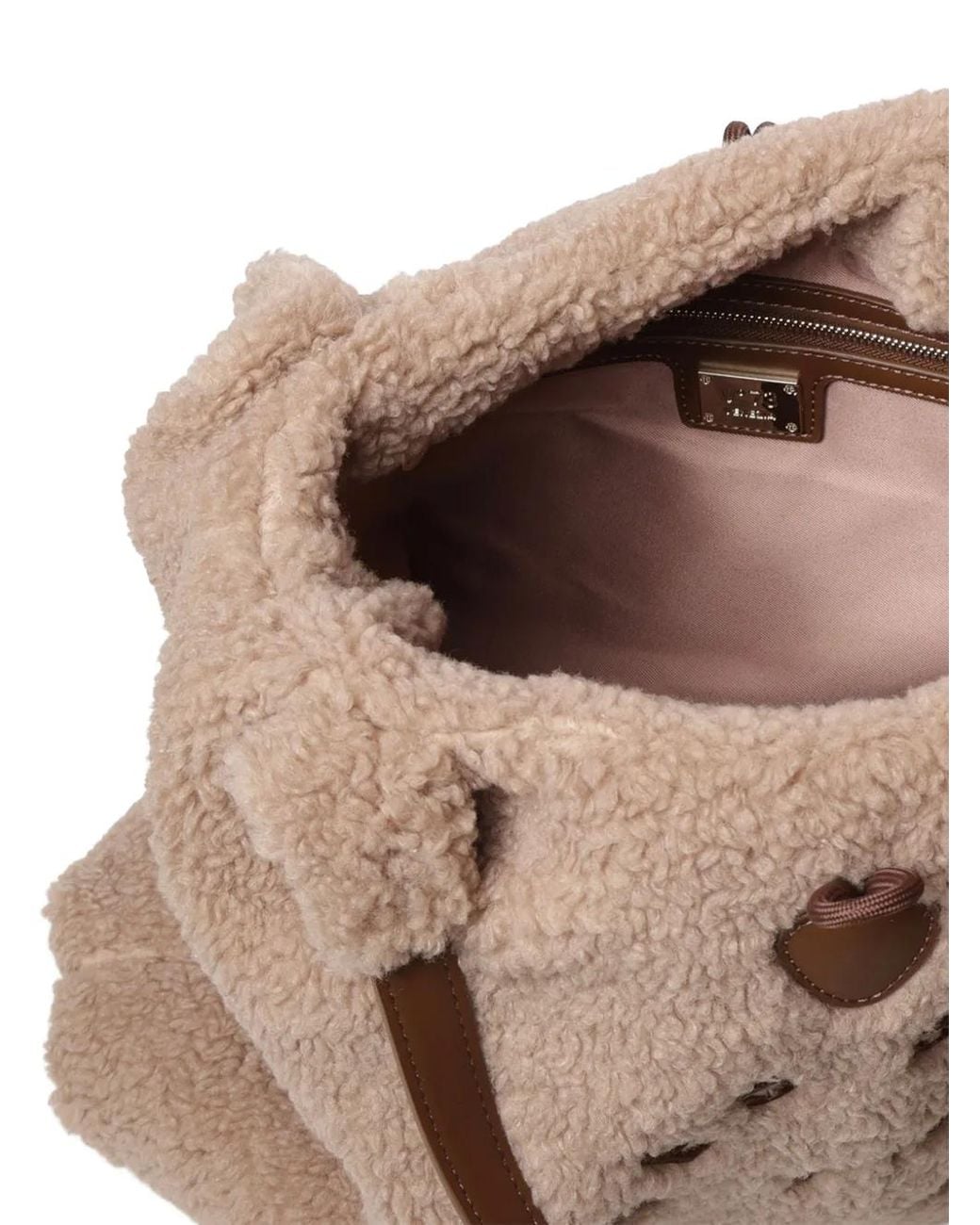 V73 Natural Sac Porté Épaule Ski Glam À Broderies