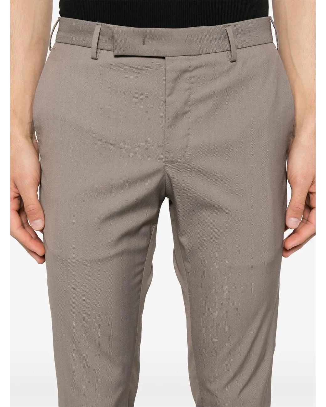 PT Torino Gray Edge Chinos for men