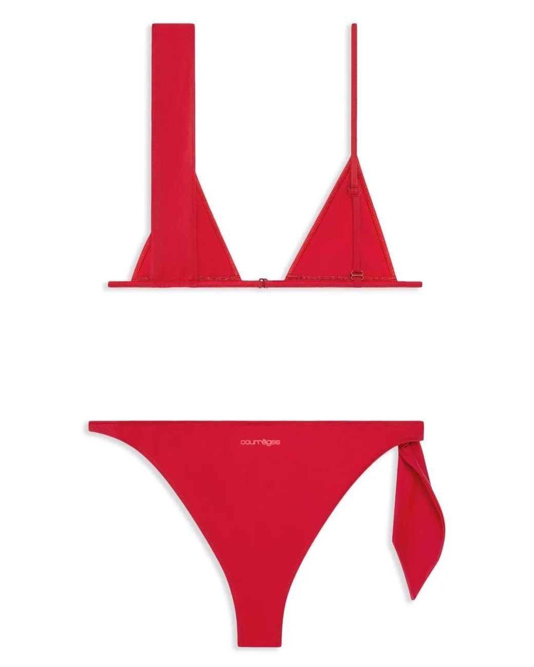 Bikini Scarf Courreges de color Red