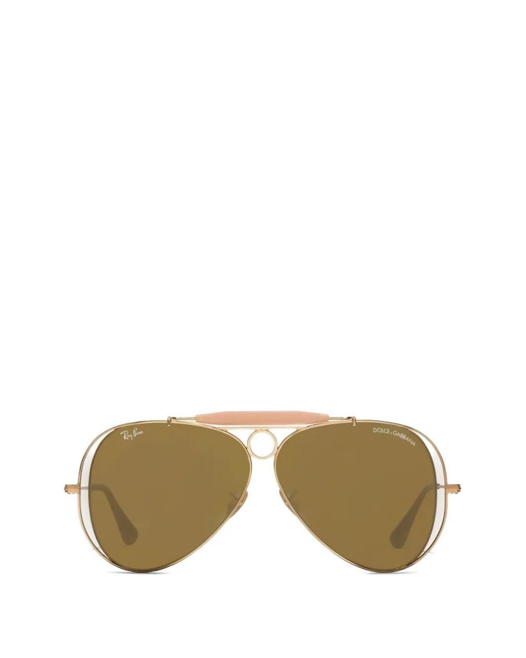 Dolce & Gabbana Metallic X Ray-Ban Aviator-Frame Sunglasses