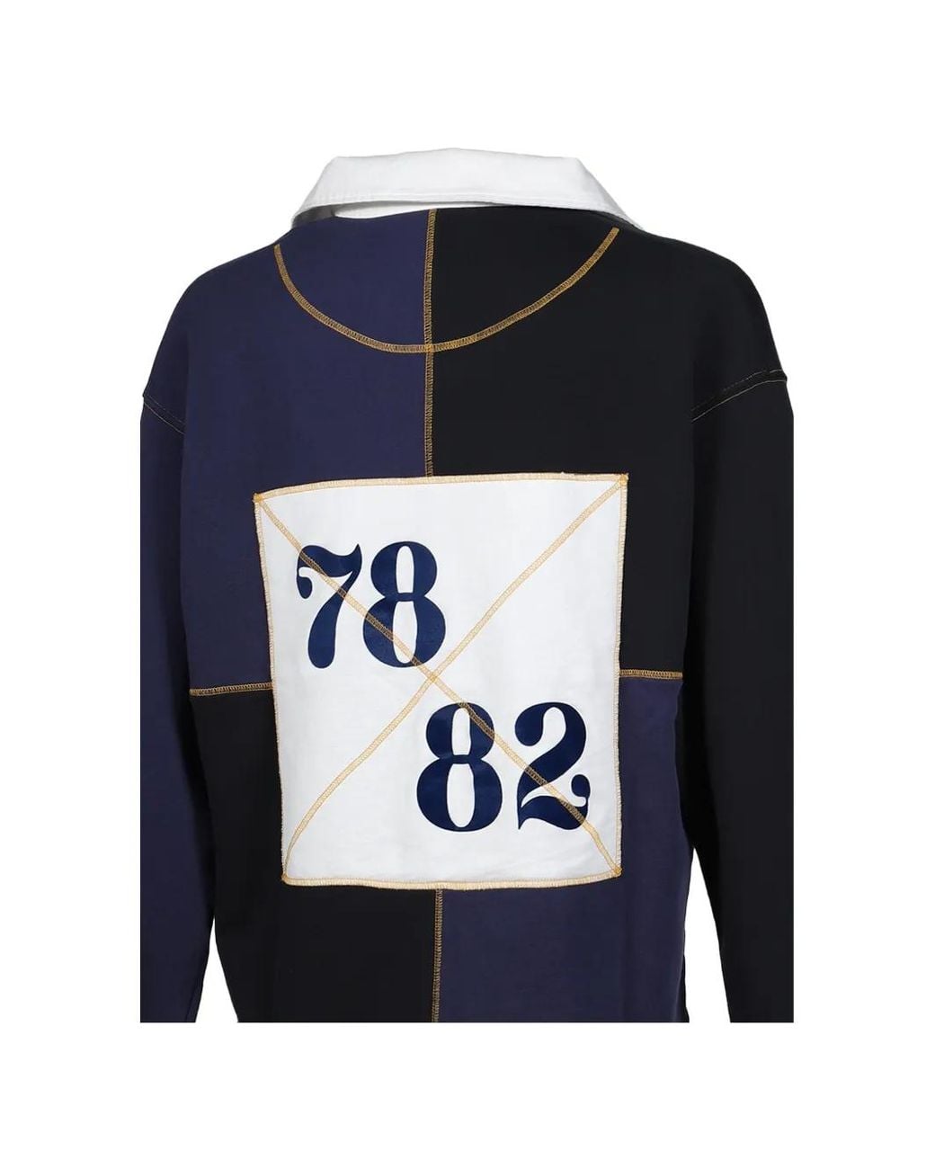 Nicholas Daley Blue Reggae Klub Patchwork Sweatshirt for men