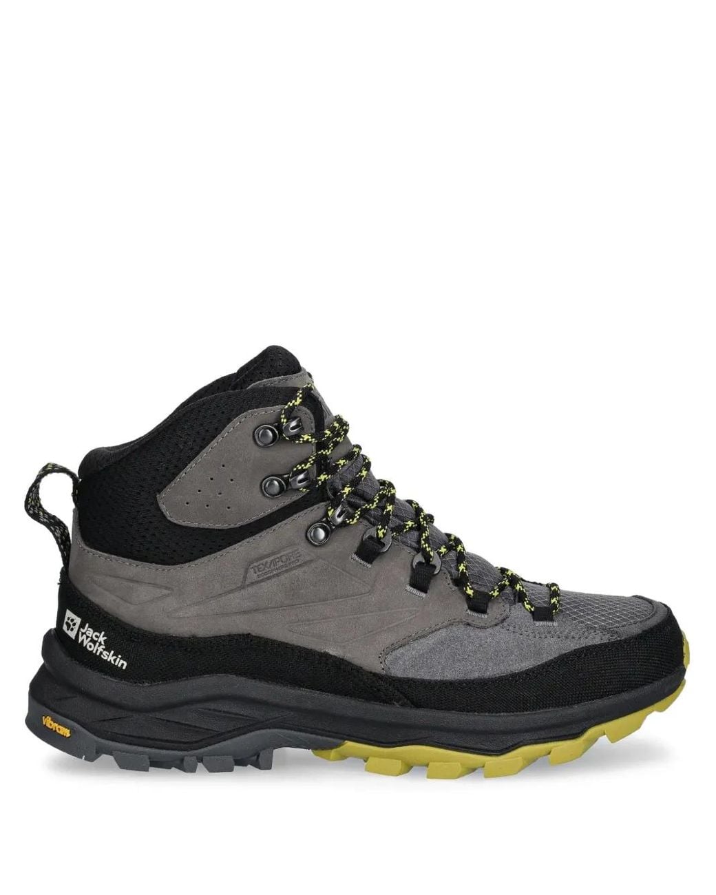 Jack Wolfskin Black Cyrox Lace-Up Fastening Boots for men