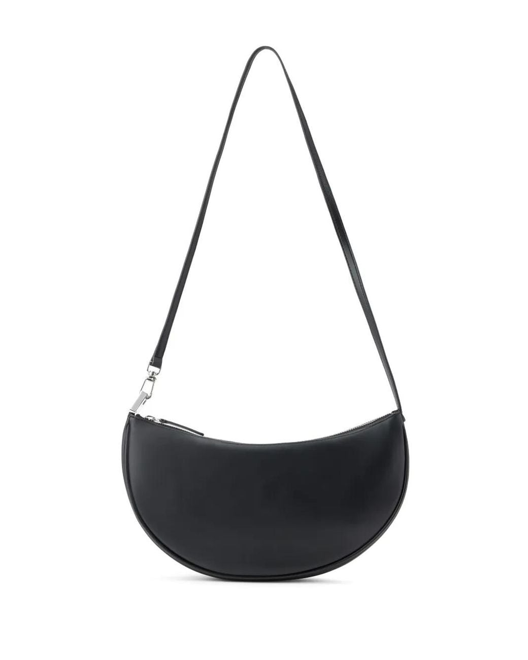 Staud Black Walker Leather Cross Body Bag