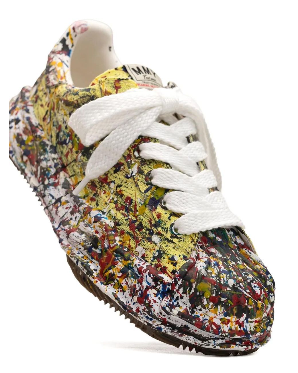 Maison Mihara Yasuhiro Green Blakey Paint-Splatter Sneakers