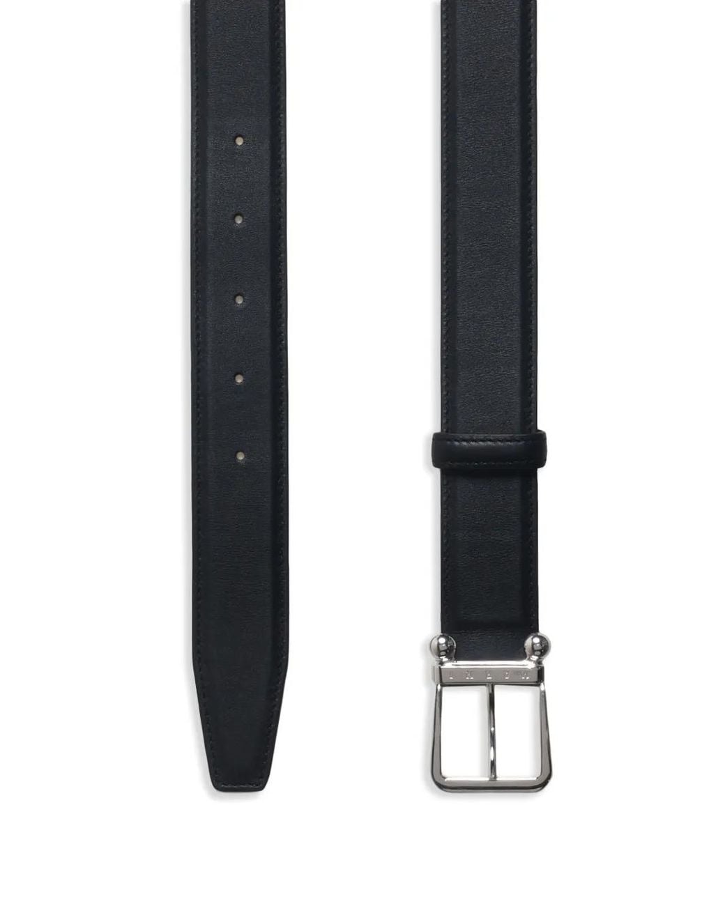 Marni White Leather Belt