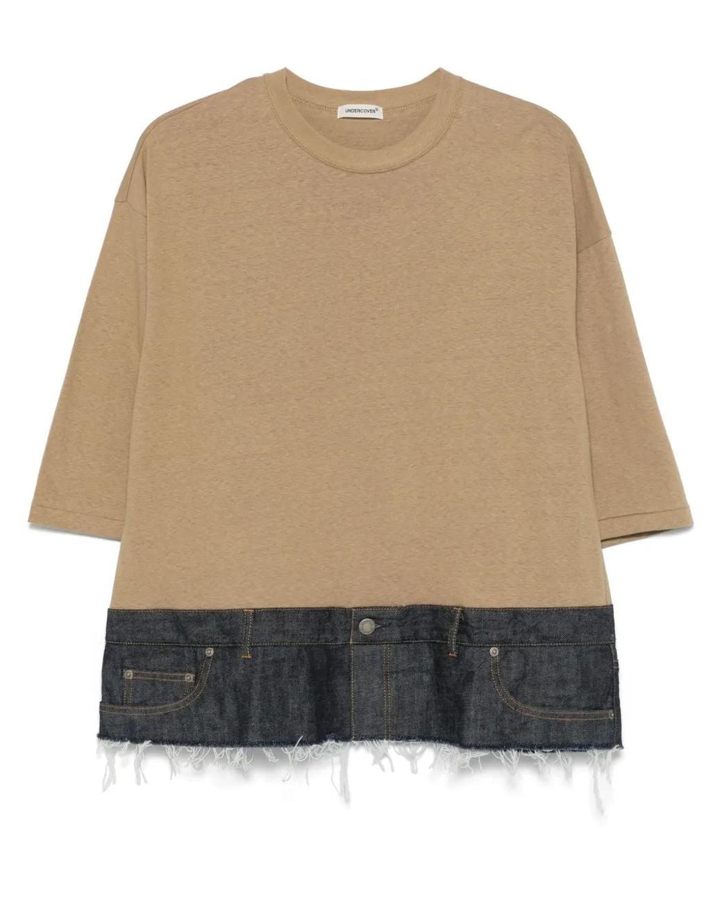 Undercover Natural Panelled T-Shirt