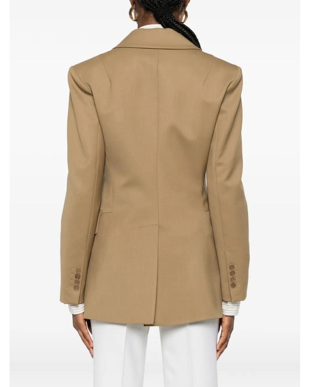 P.A.R.O.S.H. Natural Double-Breasted Blazer