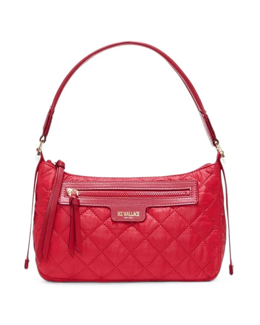 MZ Wallace Red Small Park Quilted Shoulder Bag