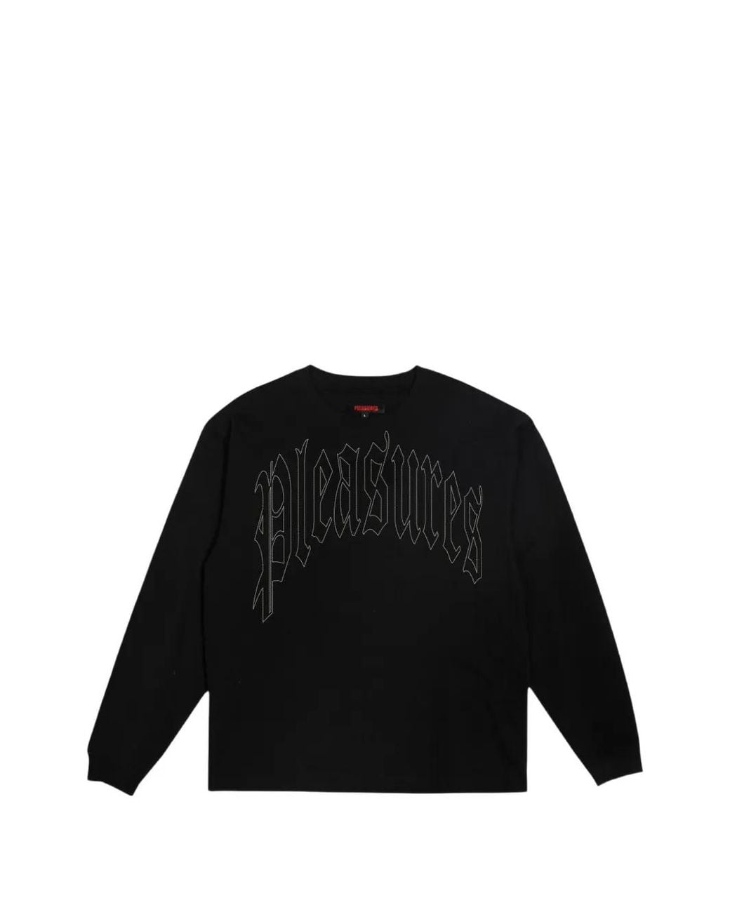 Pleasures Black Twitch Long-Sleeved Sweatshirt for men
