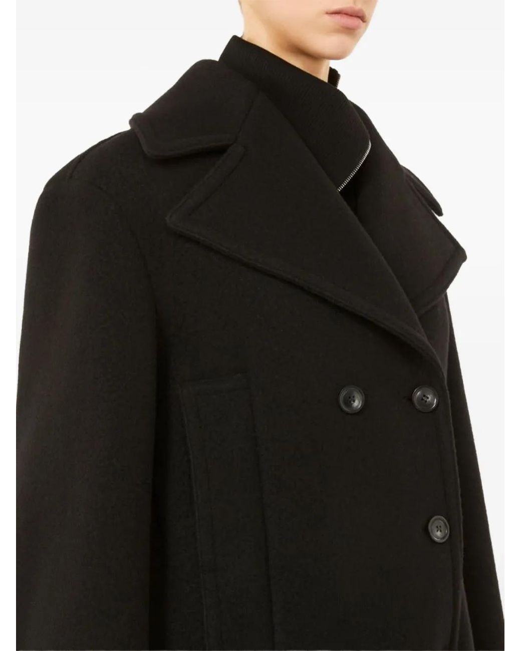 Sportmax Black Tabella Coat