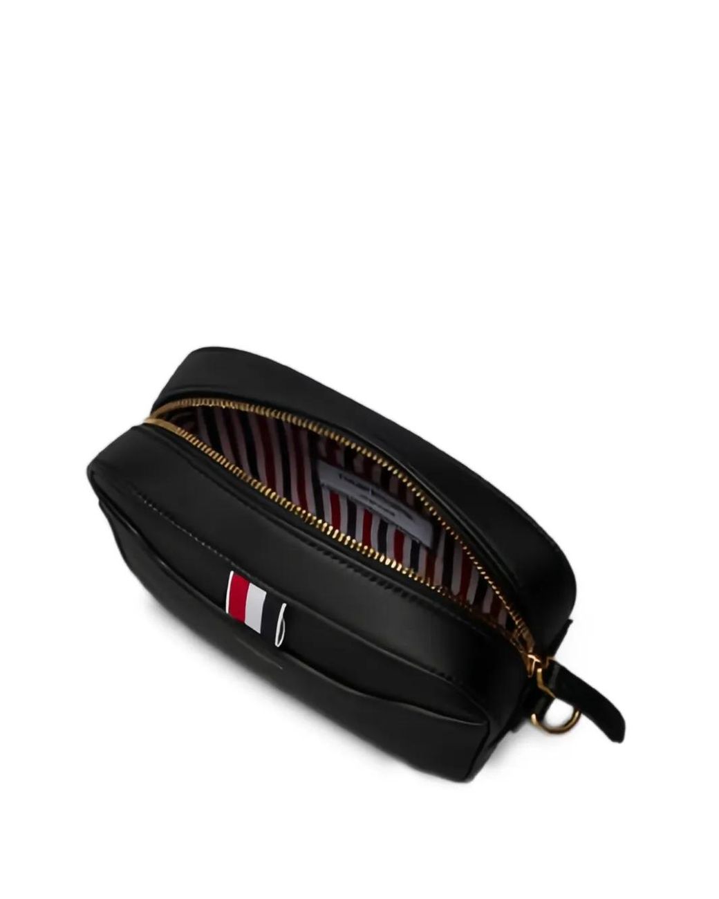 Thom Browne Black Small Leather Camera Bag