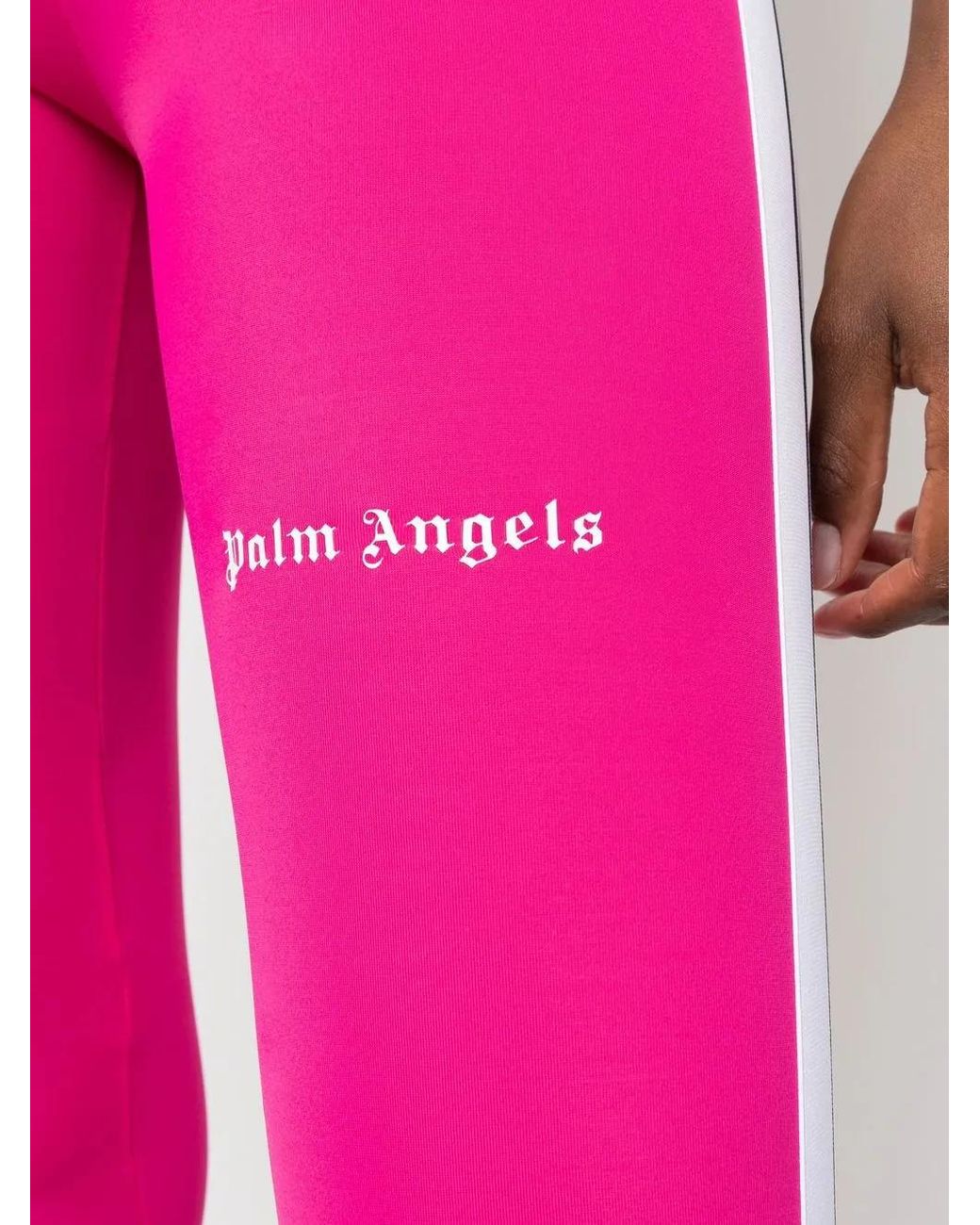 Palm Angels Pink Logo Track leggings