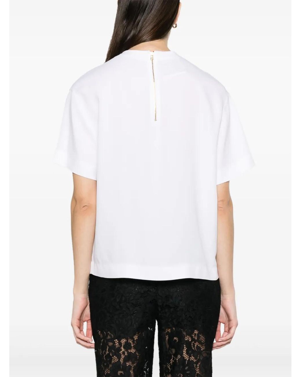 Moschino White Blouse With Print