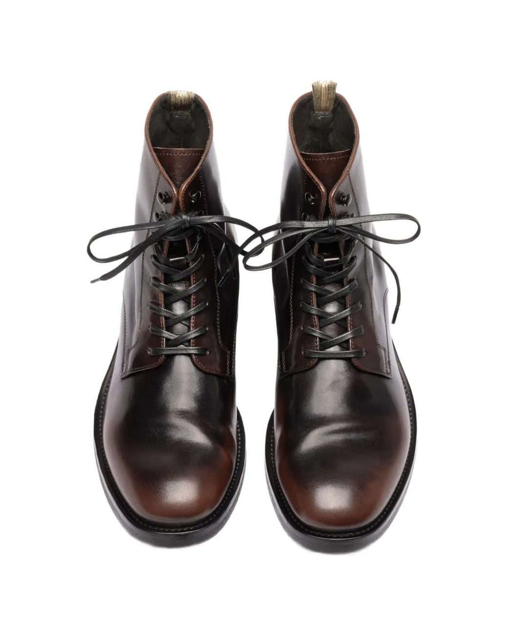 Officine Creative Brown Bottines Academia À Lacets for men