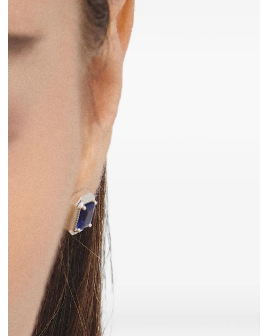 Pendientes Con Corte Octogonal Thomas Sabo de color Blue