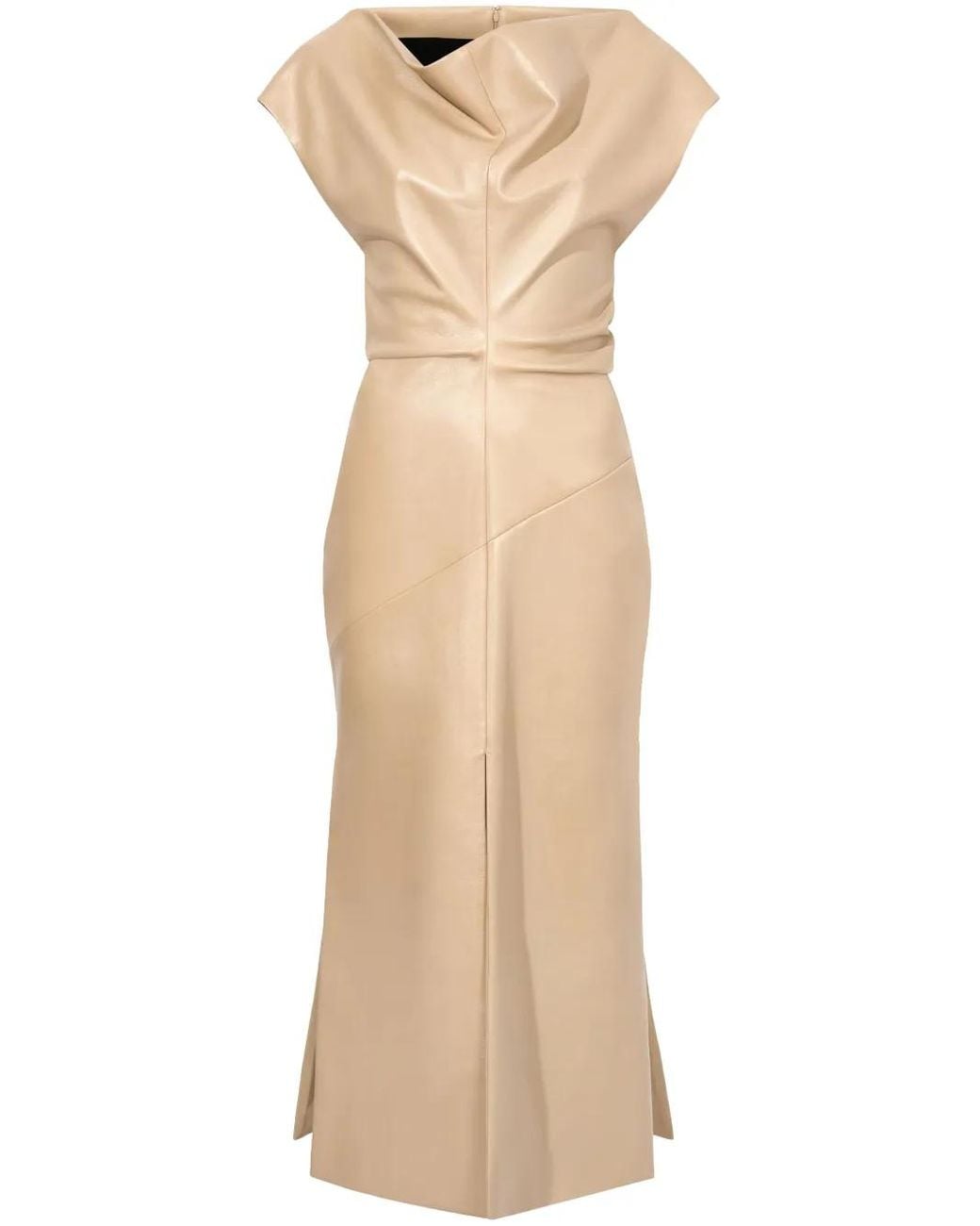 princess polly baby blue dress Proenza Schouler Crepe Jersey Ruched Dress In Neutrals - 65% Off main image 1