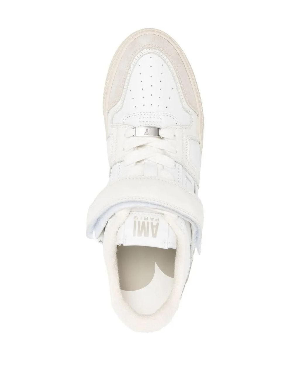 AMI White Ami Paris Ami Arcade Leather Sneakers
