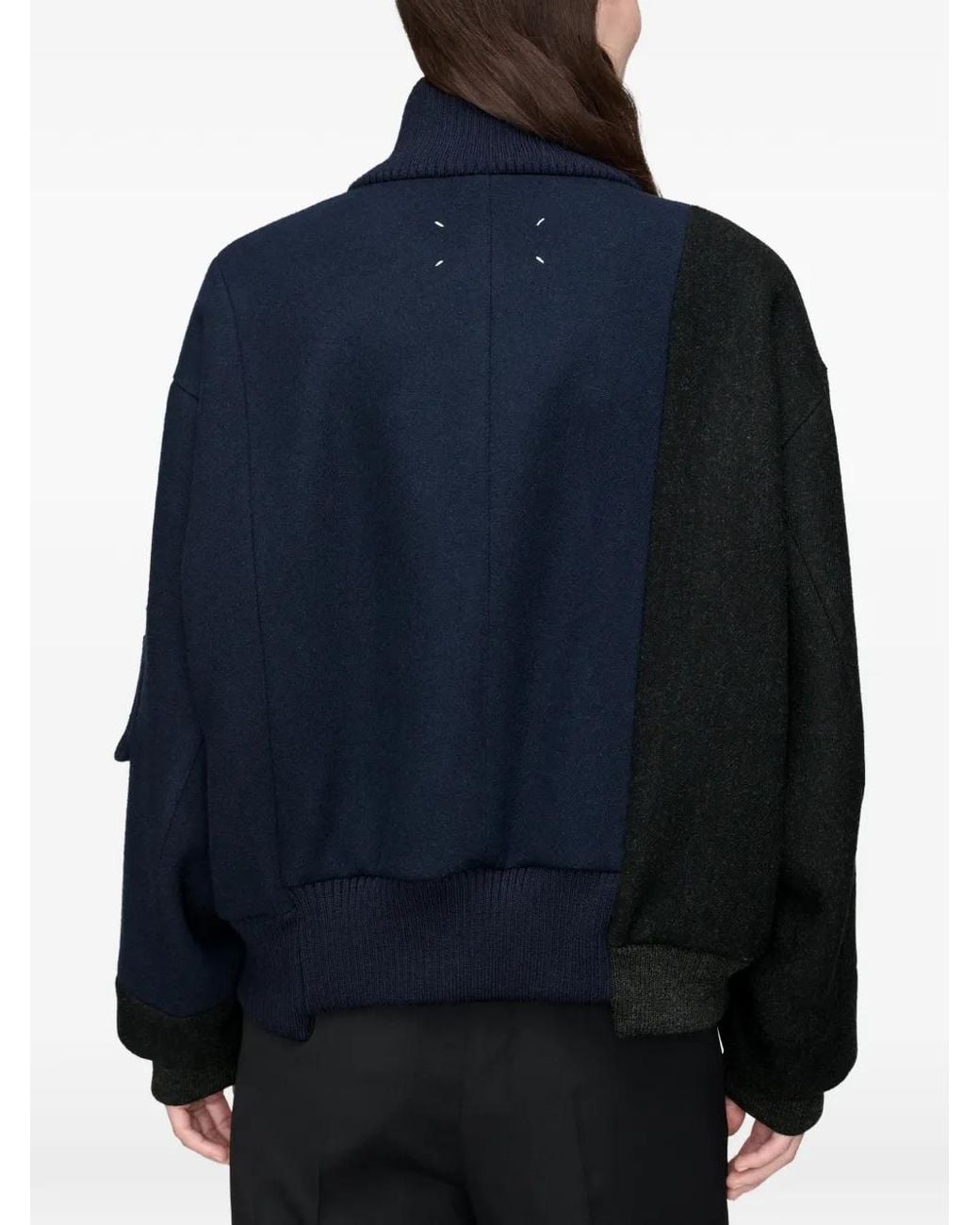 Maison Margiela Blue Assemblage Zip Jacket