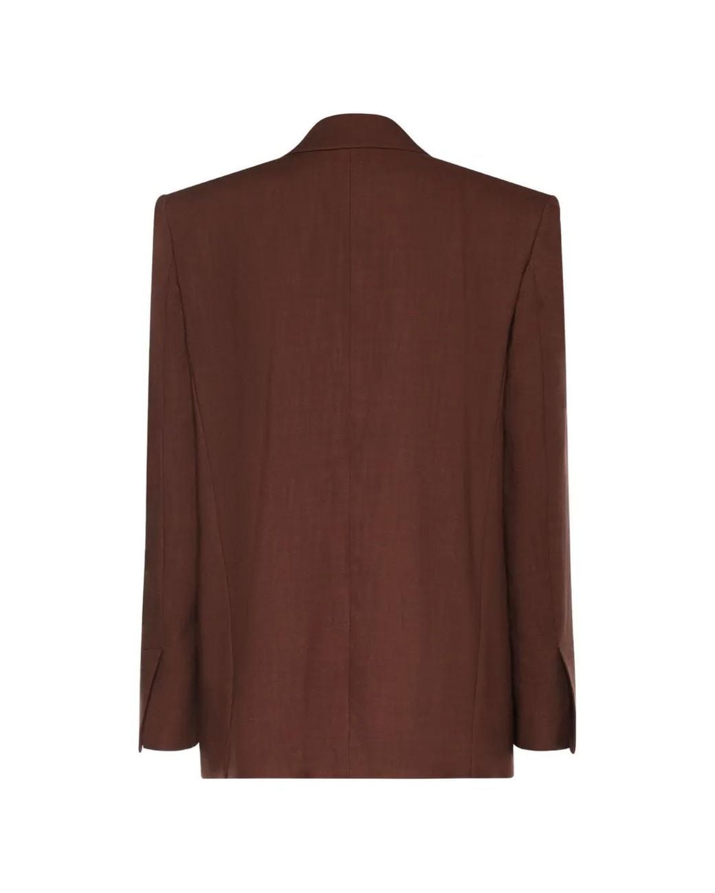 Pinko Brown Single-Breasted Jacket With A Rustic Effect