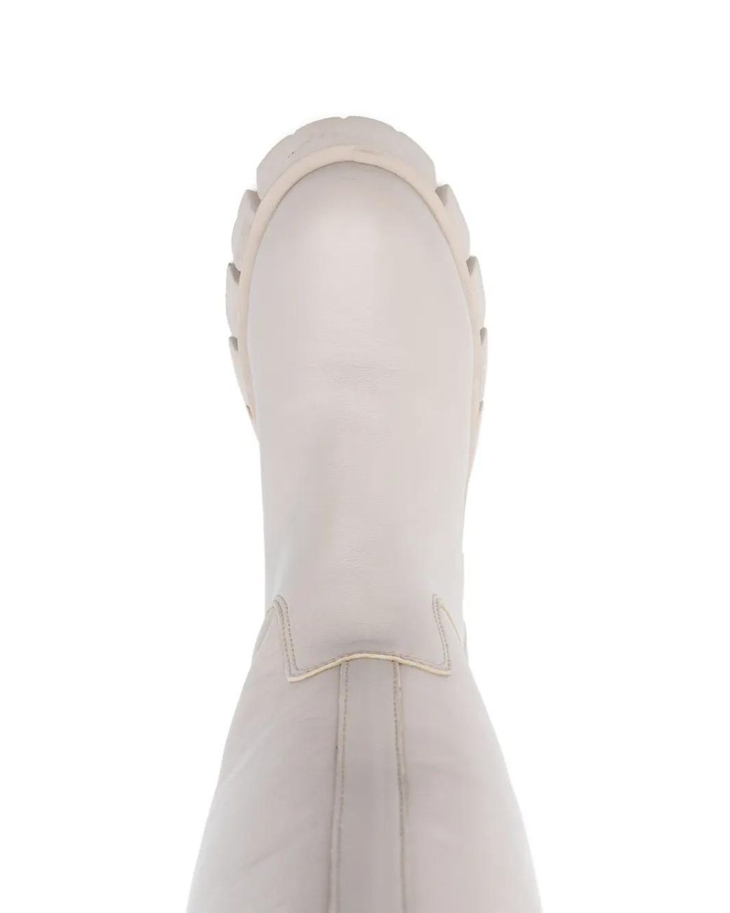 Marc O' Polo White 50Mm Leather Boots
