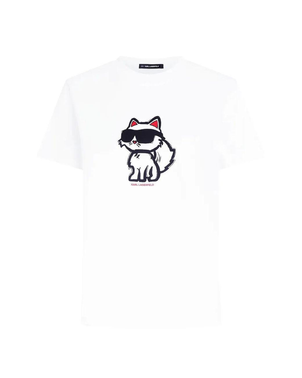 Karl Lagerfeld White Ikon Choupette T-Shirt